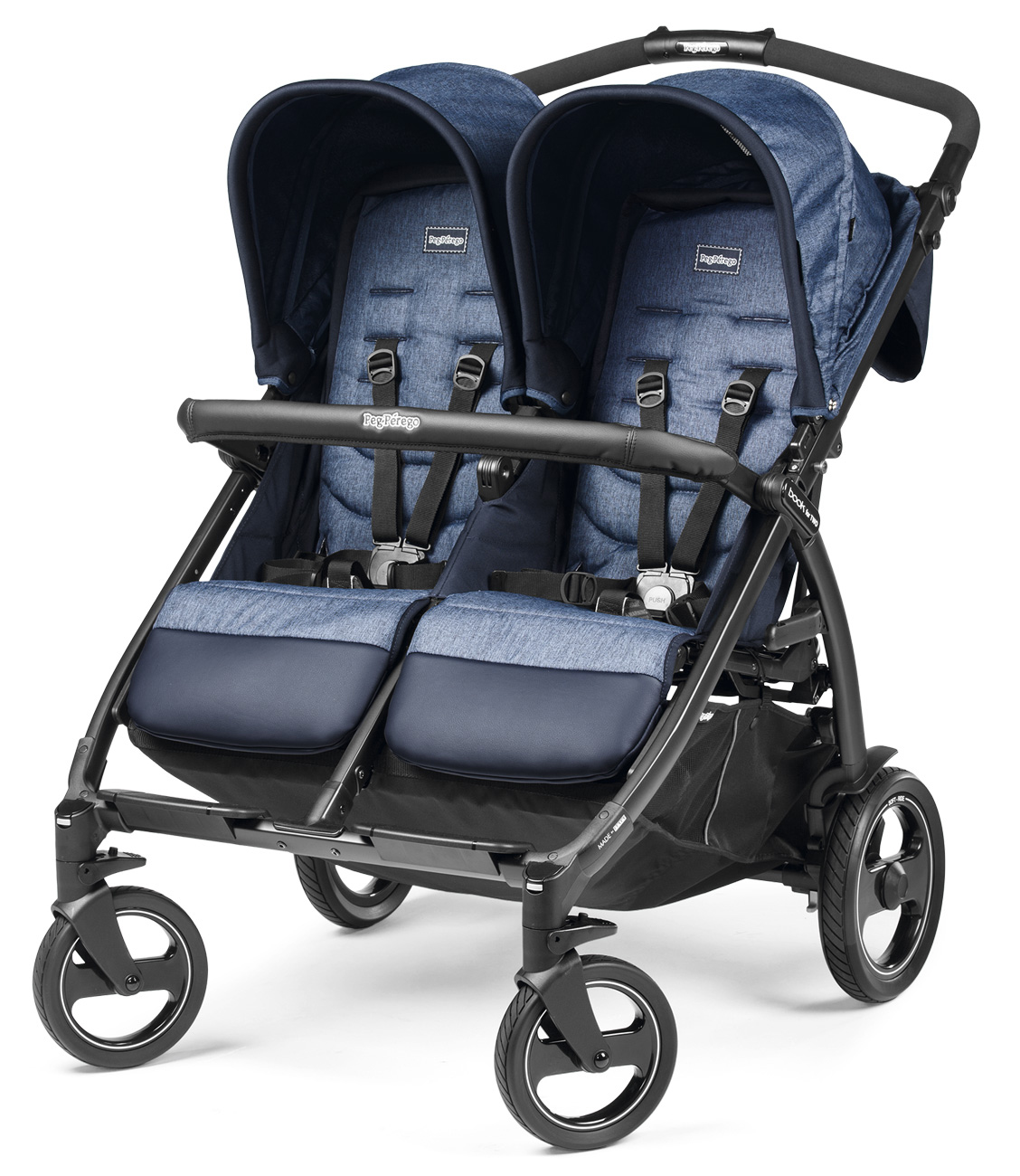 Коляска для двойни Peg Perego Book for Two Indigo
