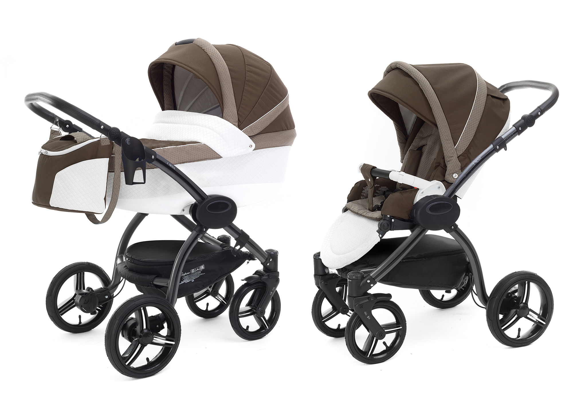 Коляска 2 в 1 Esspero Grand I-Nova (шасси Graphite) Royal Brown