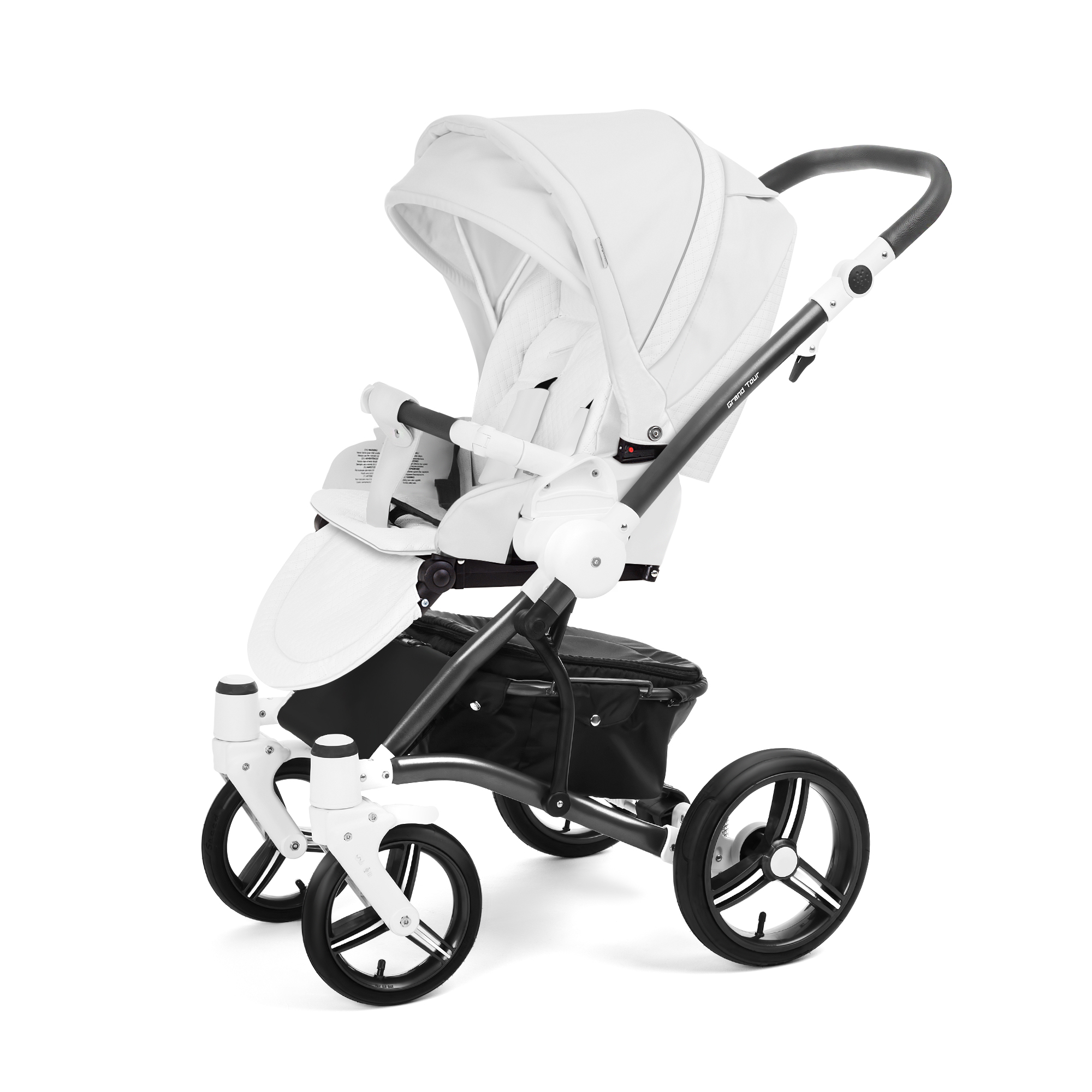 Прогулочная коляска Esspero Grand Tour (шасси Graphite) Nappa White