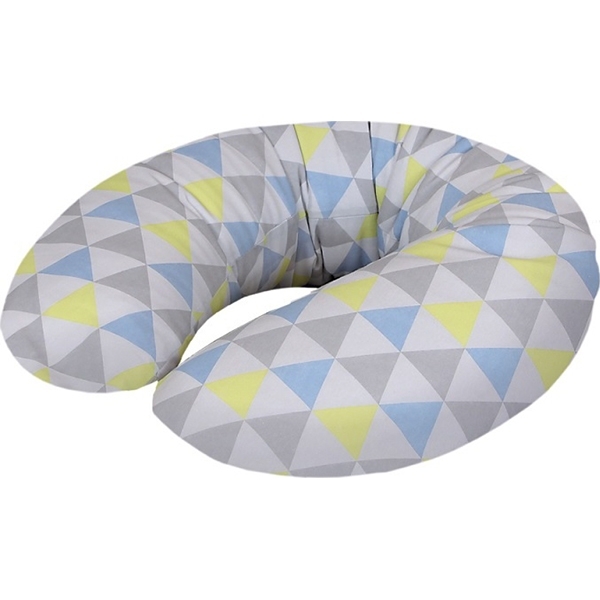 Подушка для кормления Ceba Baby Physio Mini трикотажная Triangle Blue-Yellow