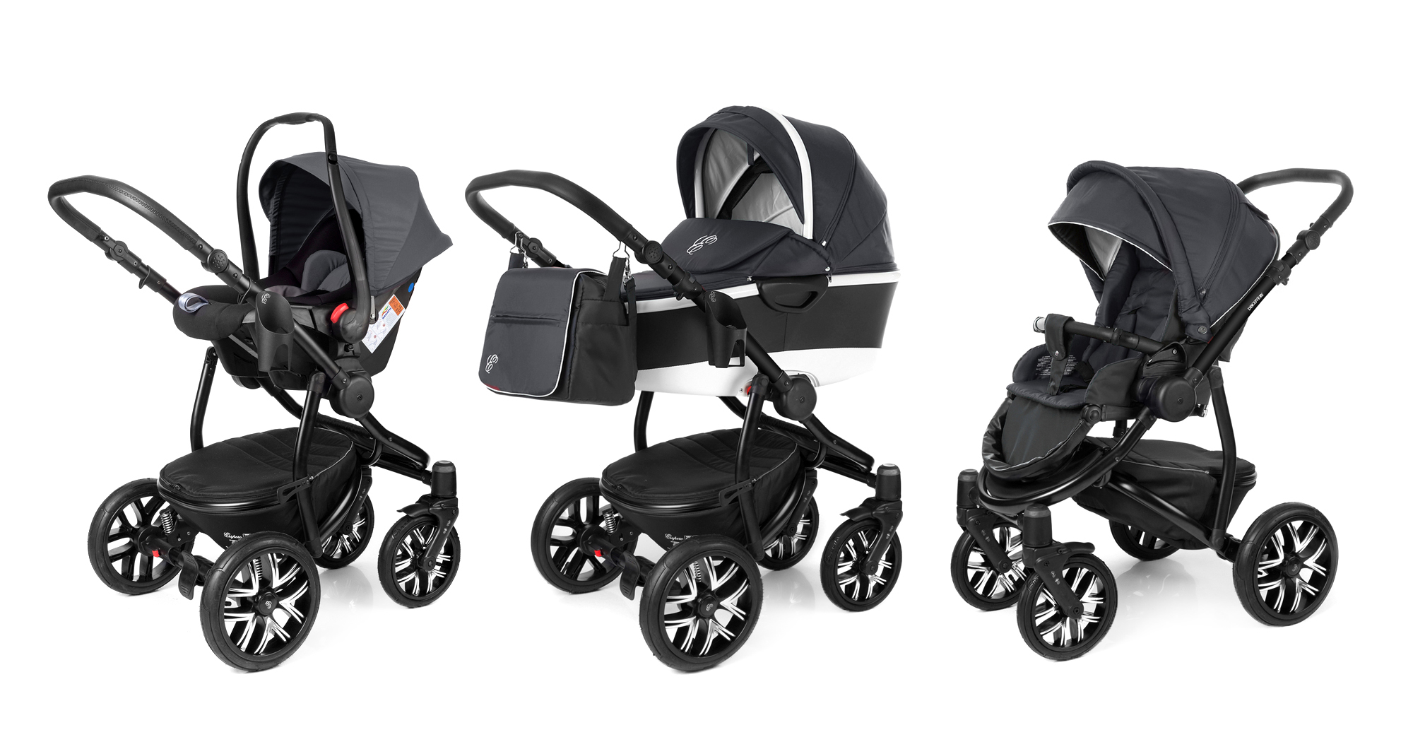 Коляска 3 в 1 Esspero Discovery Alu (шасси Black) Dark