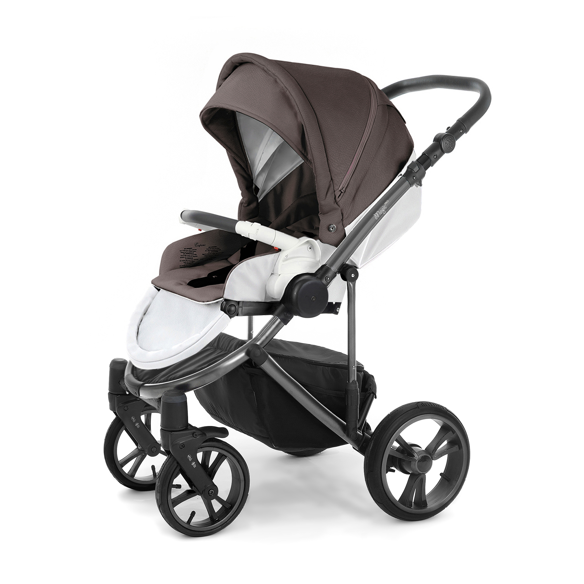 Прогулочная коляска Esspero Magic Alu (шасси Black) Cacao leatherette