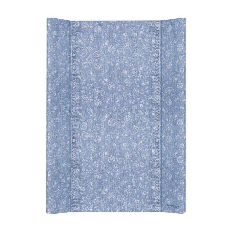 Пеленальный матрасик без изголовья Ceba Baby 70 см на кровать Denim Style W-200 Boho blue W-200-119-592