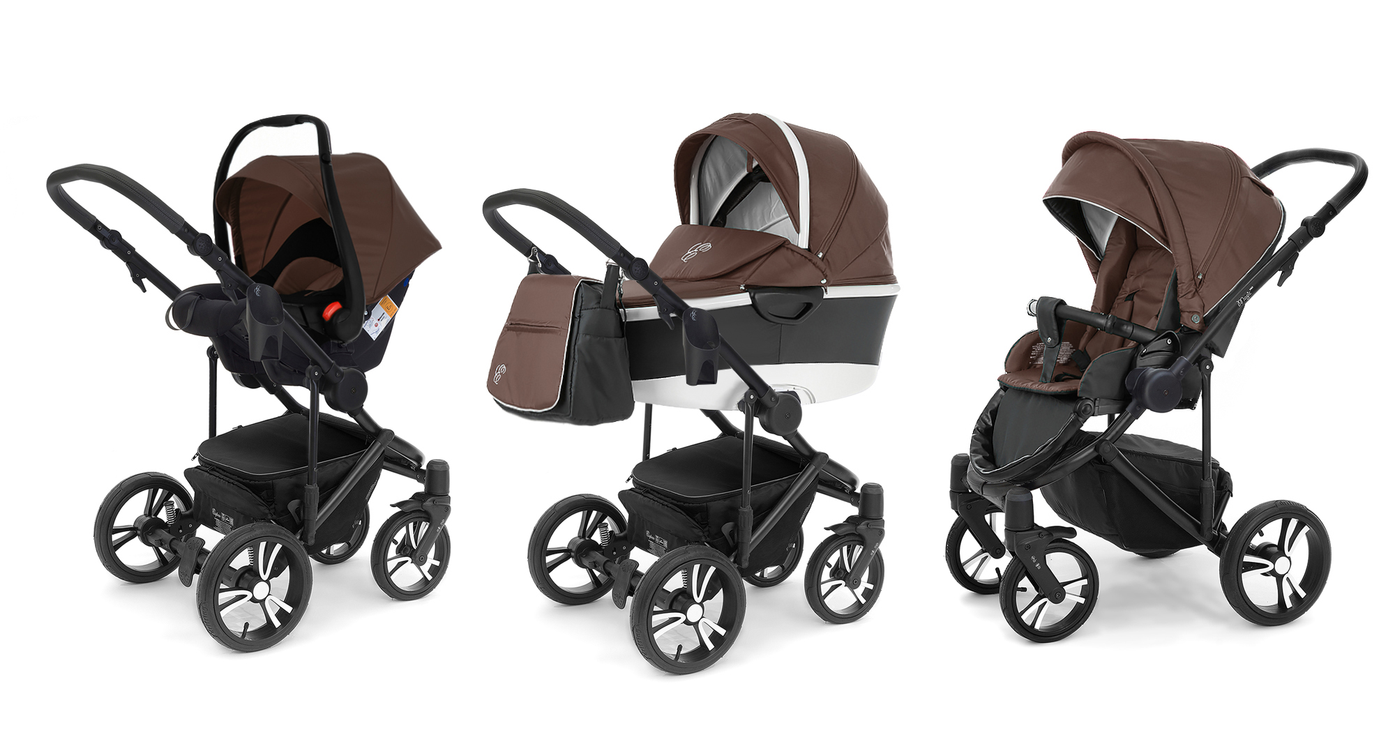 Коляска 3 в 1 Esspero Magic Pro Alu (шасси Black) Brown
