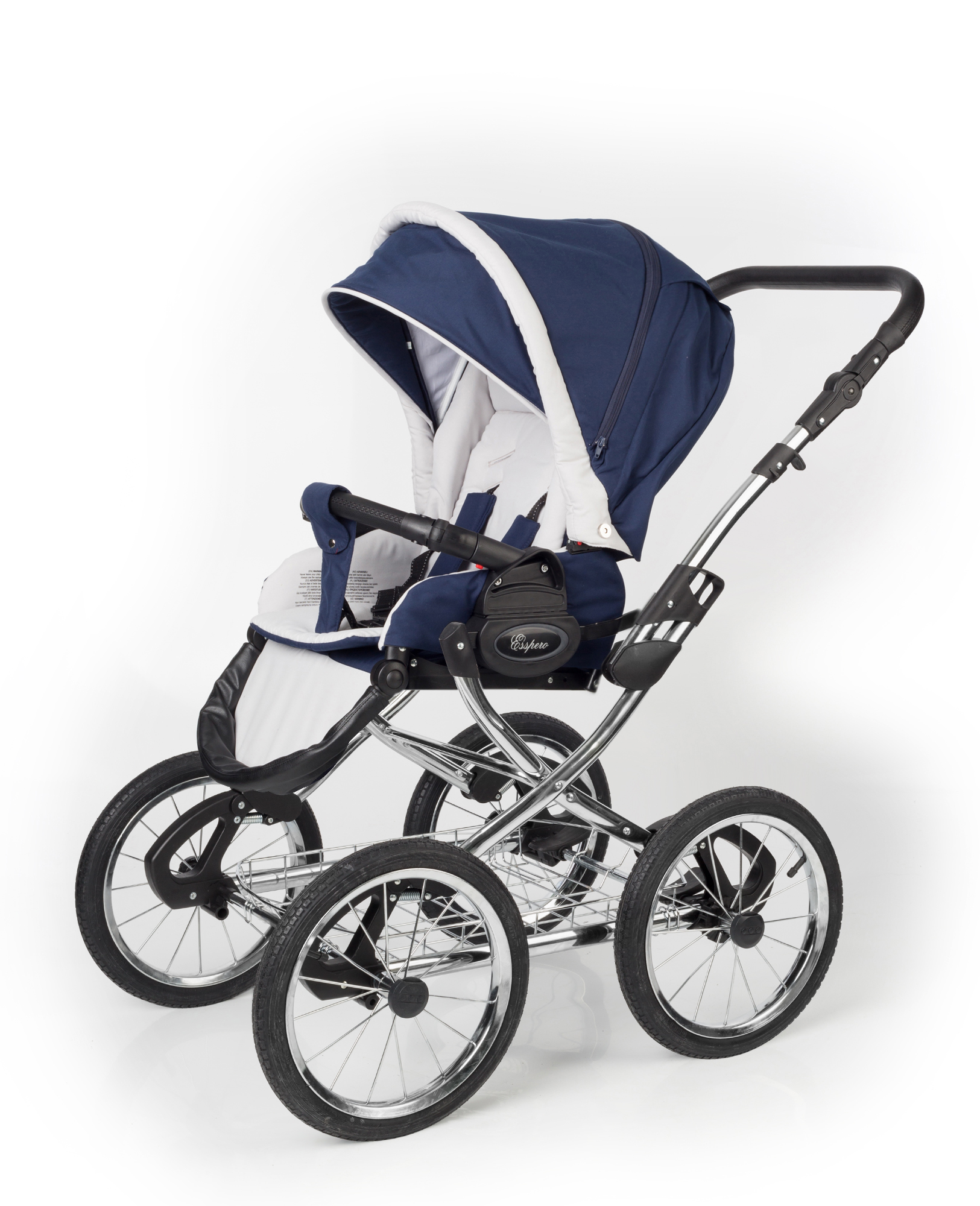 Прогулочная коляска Esspero Classic (шасси Chrome) Navy Grey