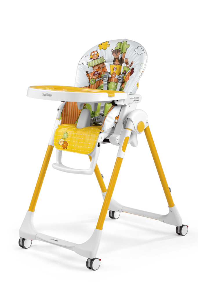 Стульчик для кормления Peg Perego Prima Pappa Follow Me Fox & Friends