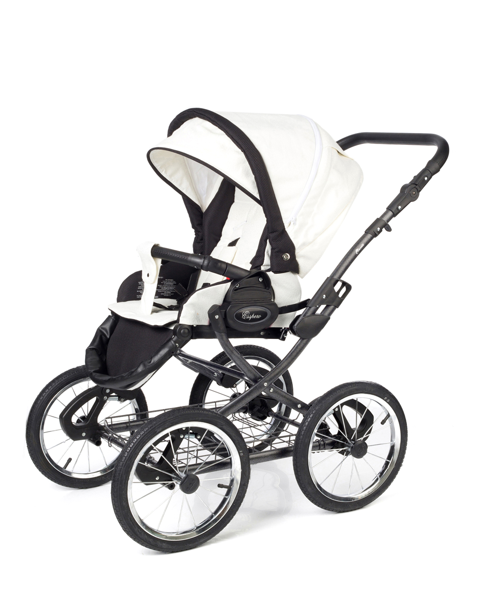 Прогулочная коляска Esspero Classic (шасси Graphite) White