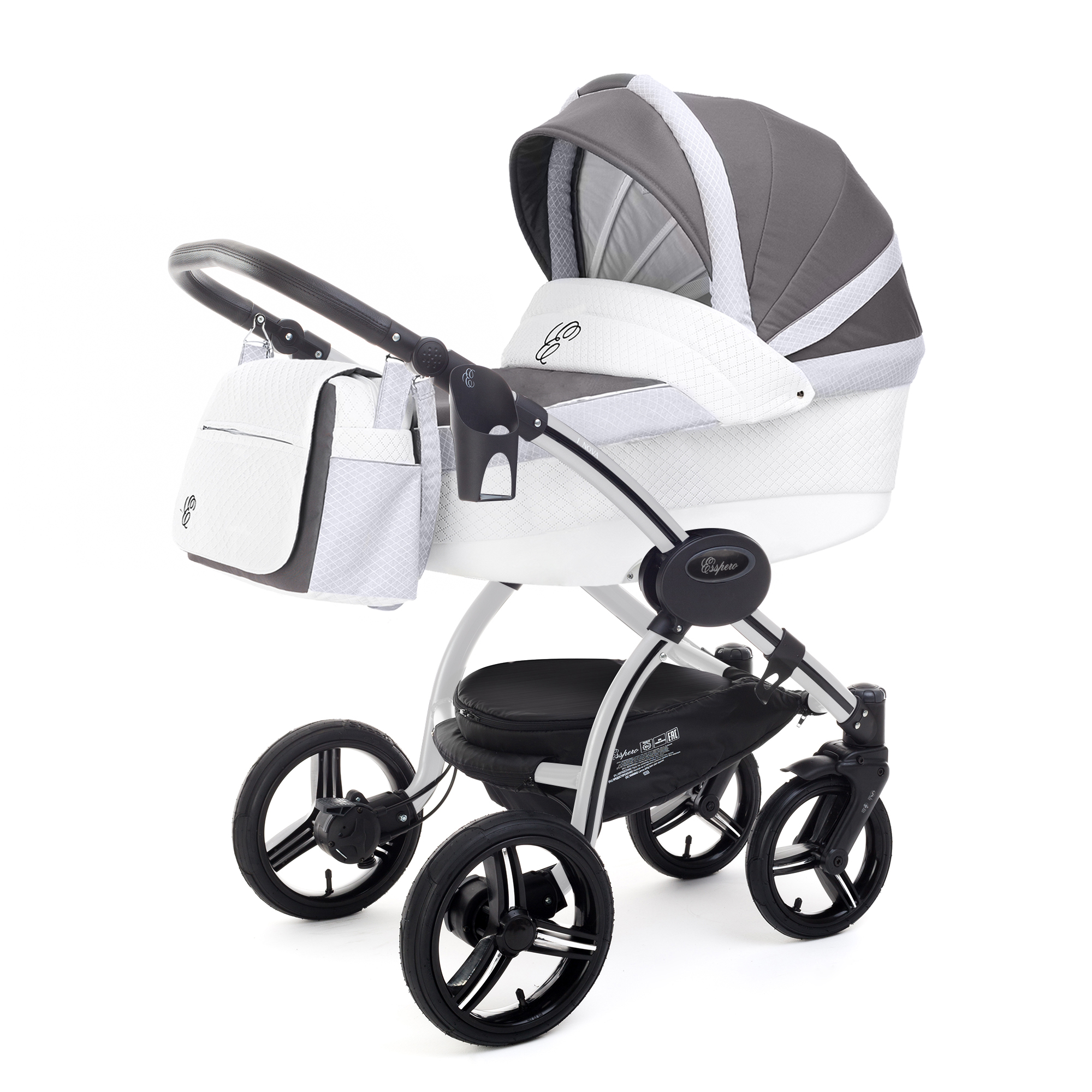 Коляска для новорожденных Esspero Grand I-Nova (шасси Grey) Royal Light Grey