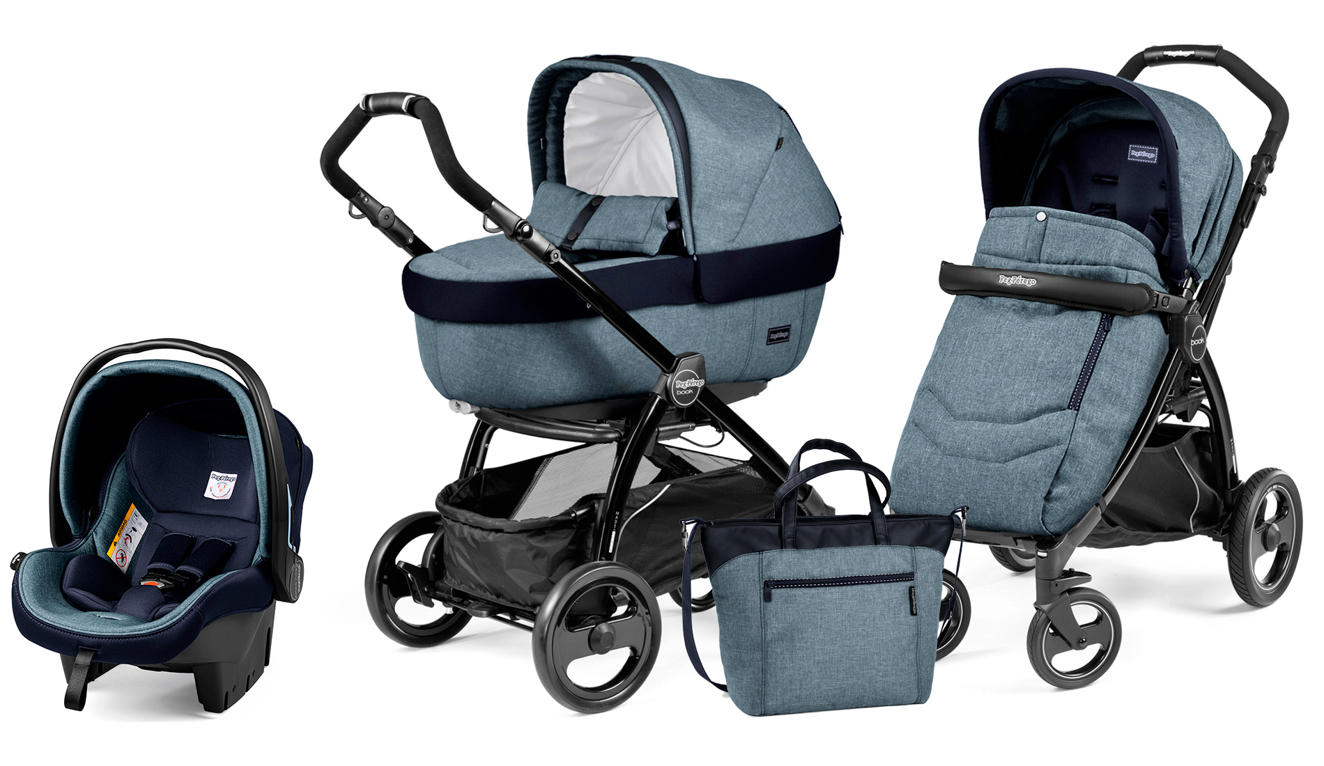 Коляска 3 в 1 Peg Perego Book Plus Elite Set Modular Horizon