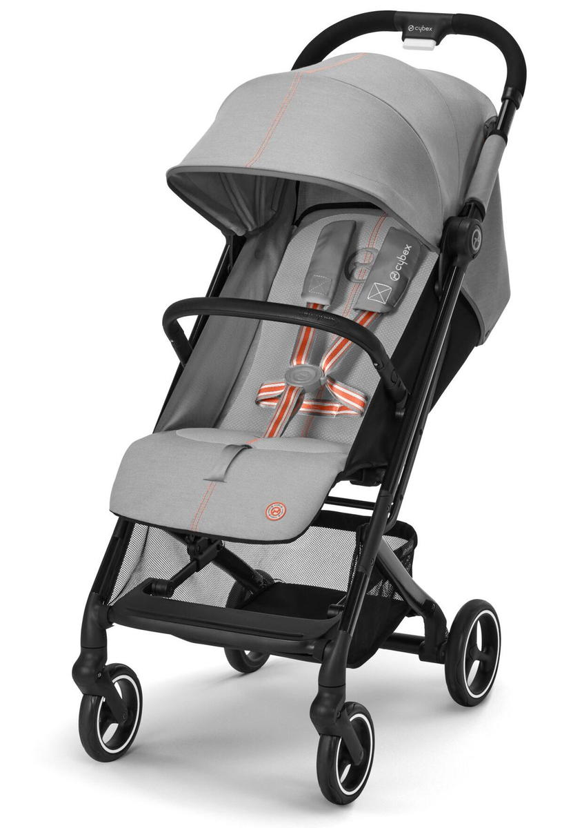 Прогулочная коляска Cybex Beezy Lava Grey с дождевиком и бампером