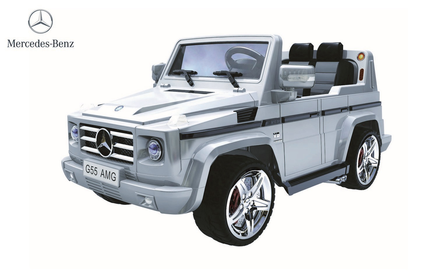 Электромобиль Mercedes-Benz AMG NEW Version 12V R/C silver