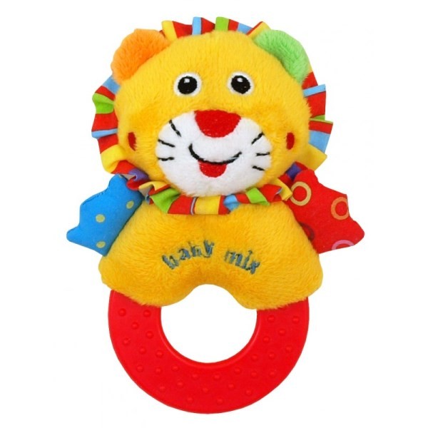 Игрушка мягкая с прорезывателем Baby Mix Lion