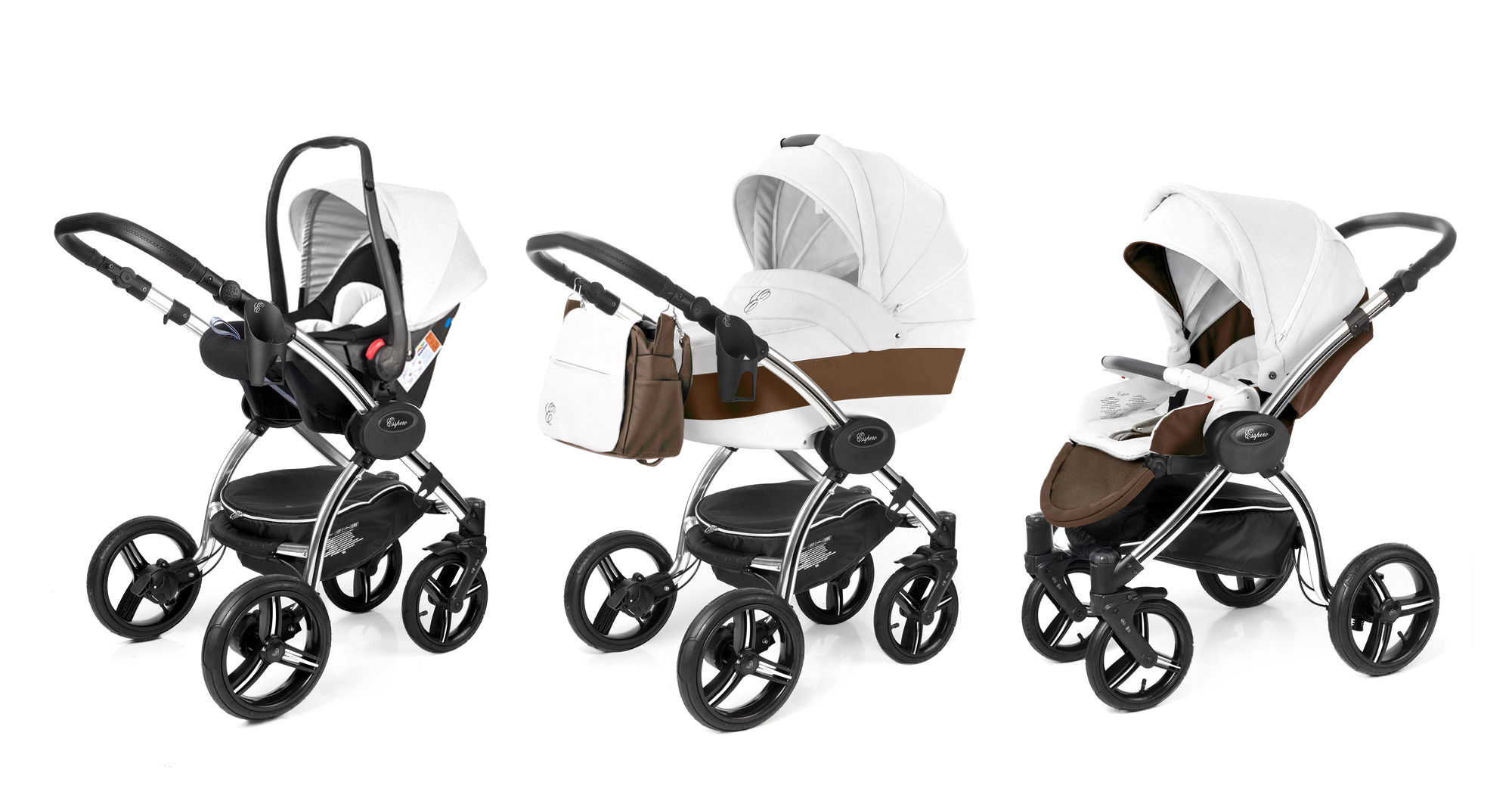Коляска 3 в 1 Esspero Grand I-Nova (шасси Chrome) Canella leatherette