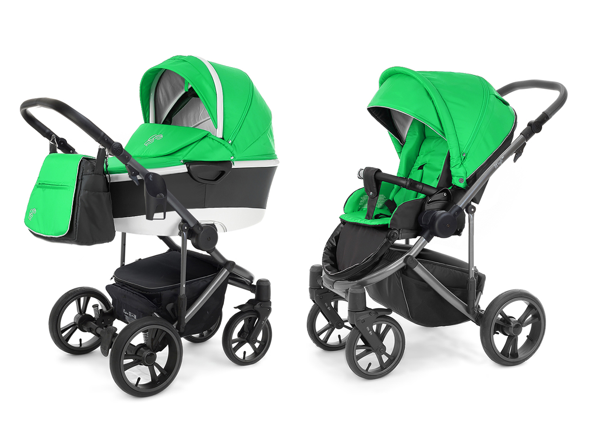 Коляска 2 в 1 Esspero Magic Pro Alu (шасси Graphite) Green