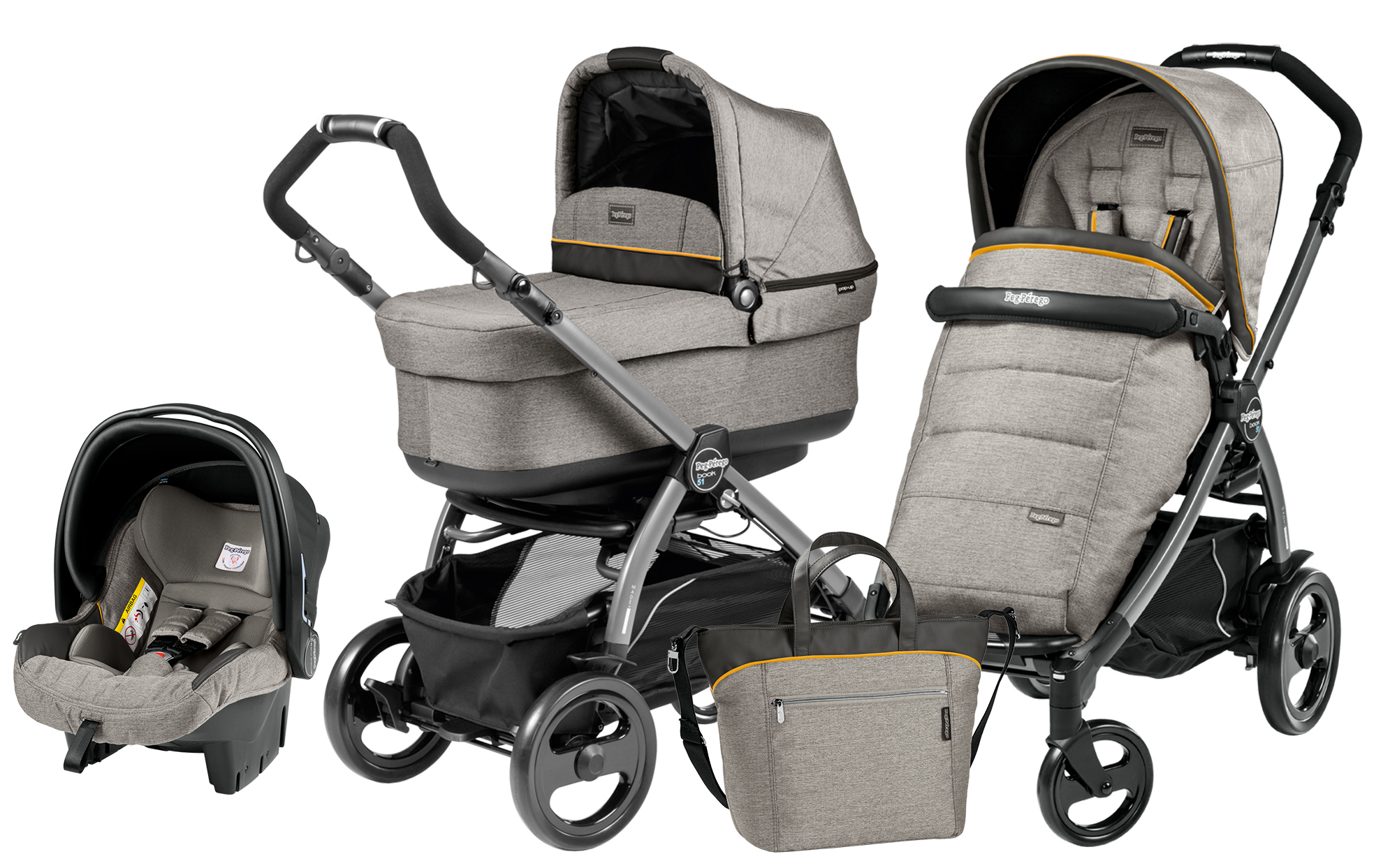 Peg-Perego Book 51 Set Modular POP UP Luxe Grey