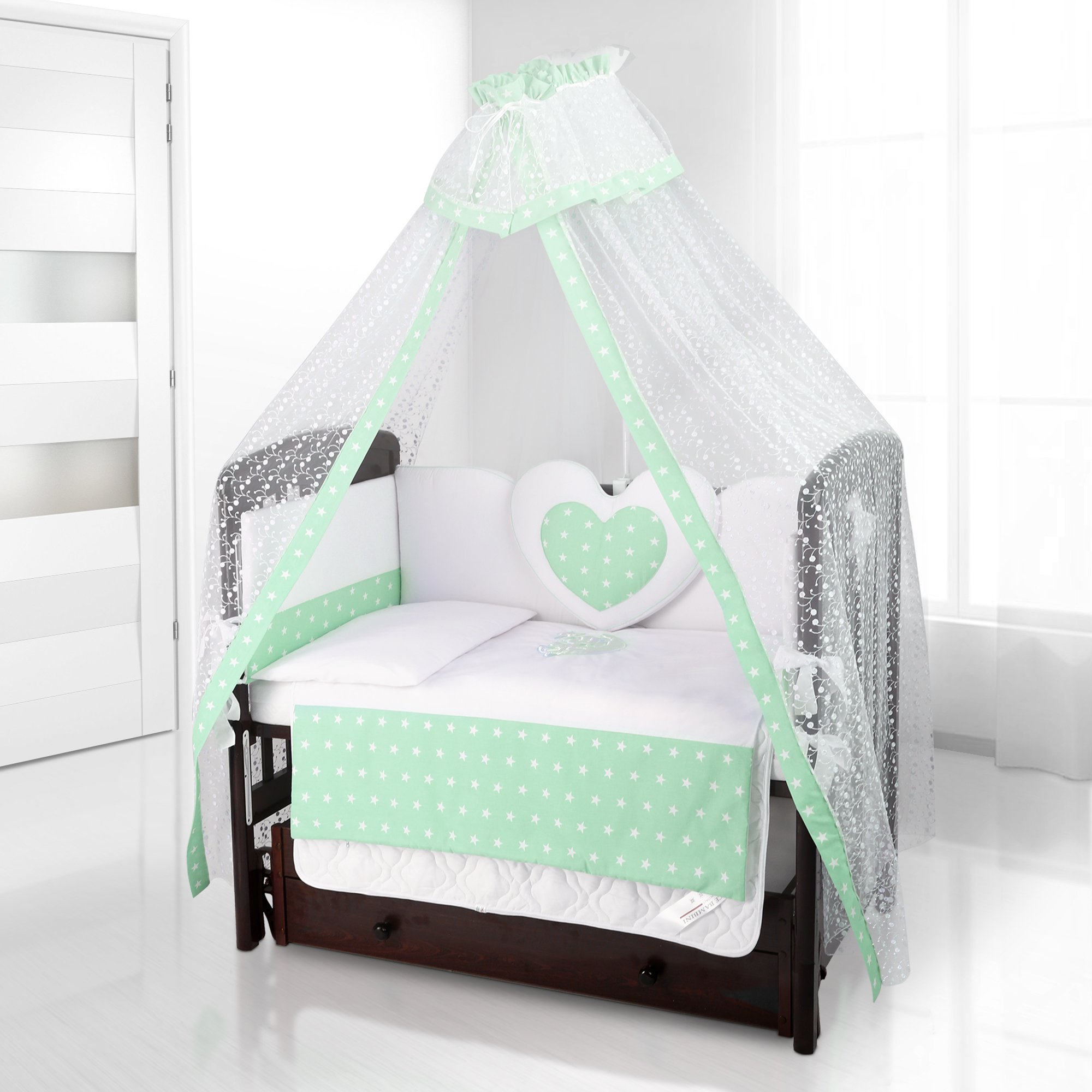 Beatrice Bambini Cuore Stella BIANCO VERDE