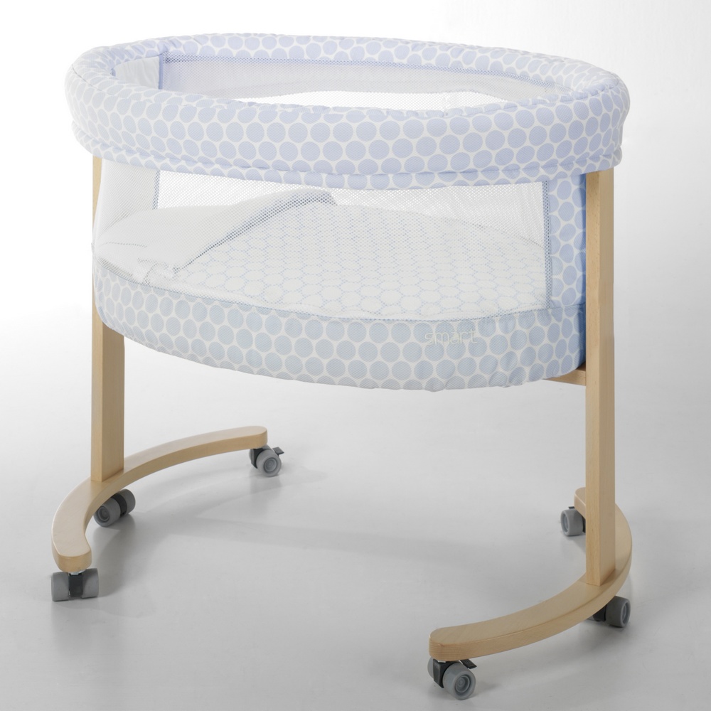 Колыбель Micuna Smart Fresh MO-1456 Blue Dots/Natural