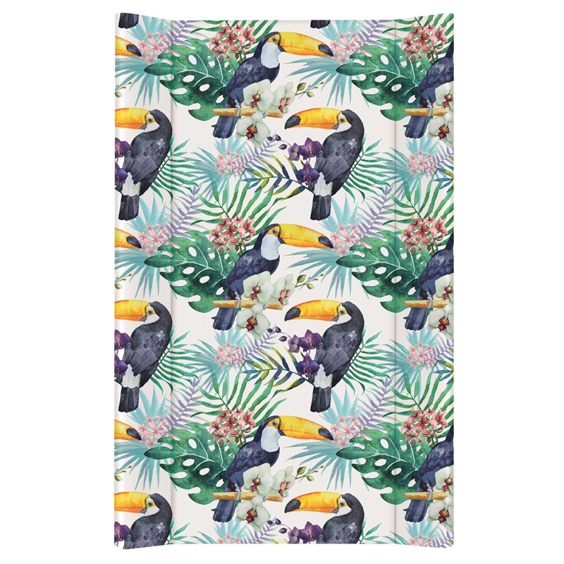 Пеленальный матрац без изголовья на кровать Ceba Baby Flora Fauna 80 см Tucan W-210-099-544