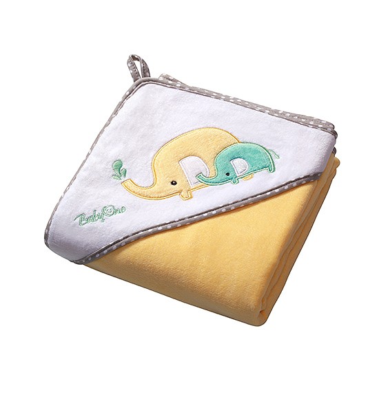 Полотенце велюровое BabyOno (76*76 см) Желтый