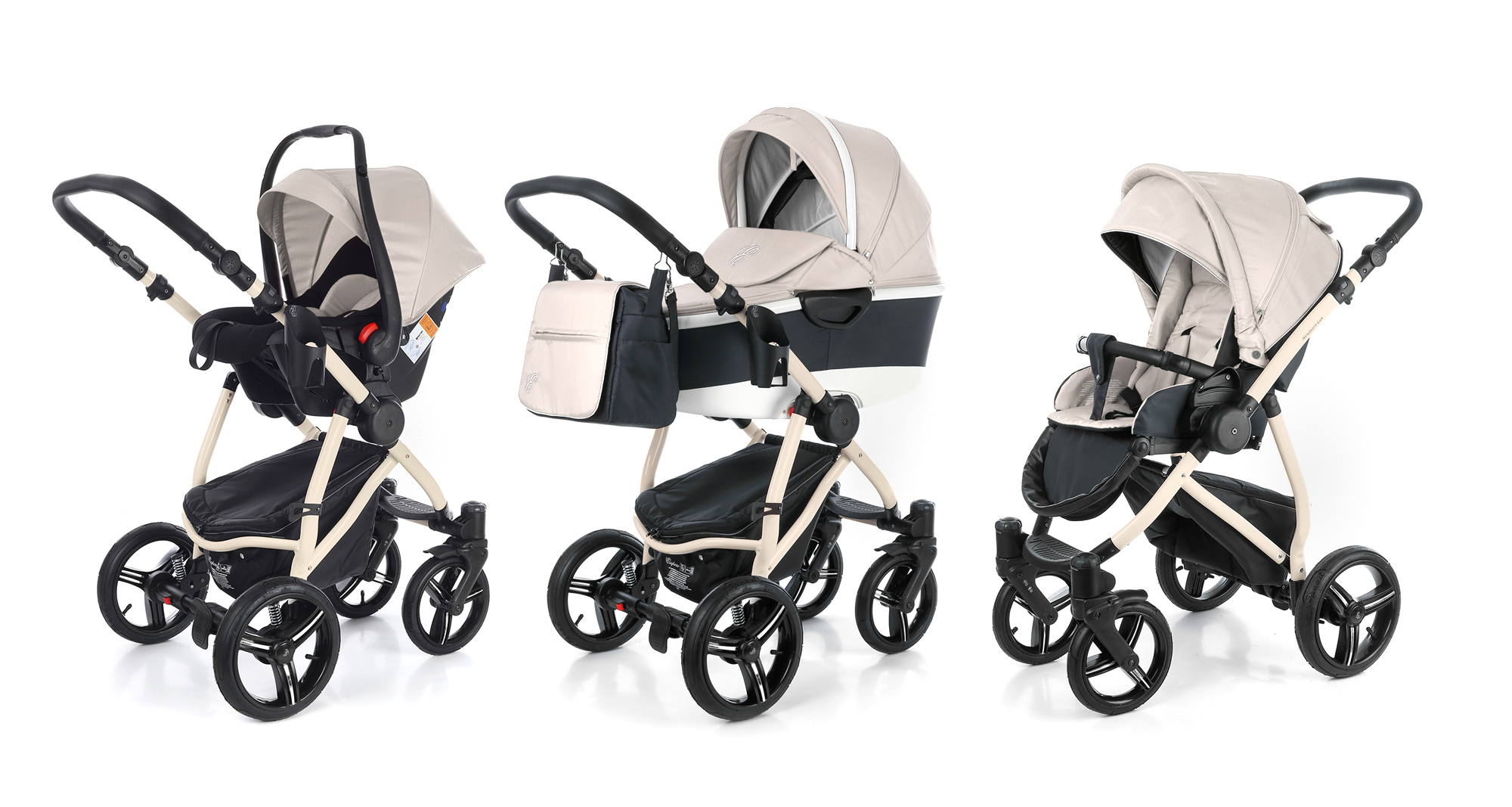 Коляска 3 в 1 Esspero Newborn Lux Alu (шасси Beige) Beige