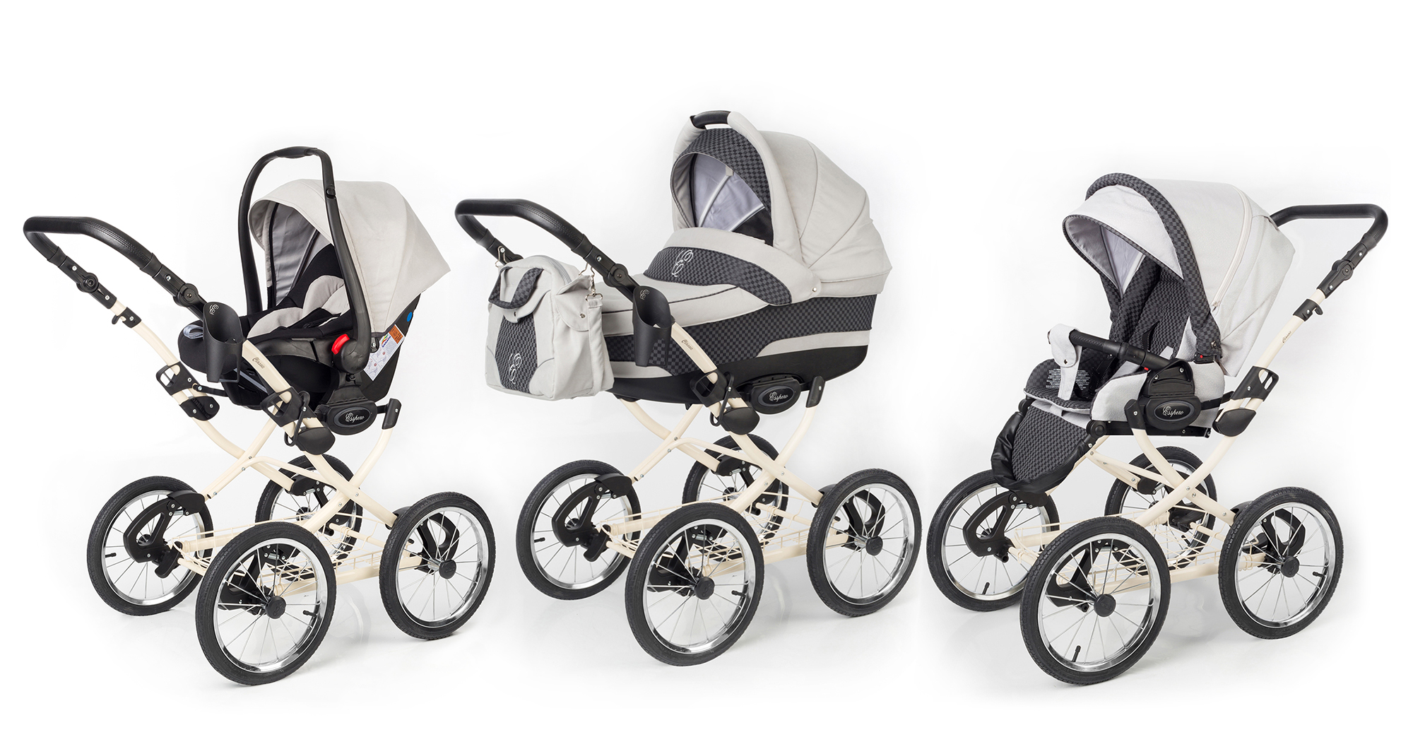 Коляска 3 в 1 Esspero Classic (шасси Beige) Light Chek