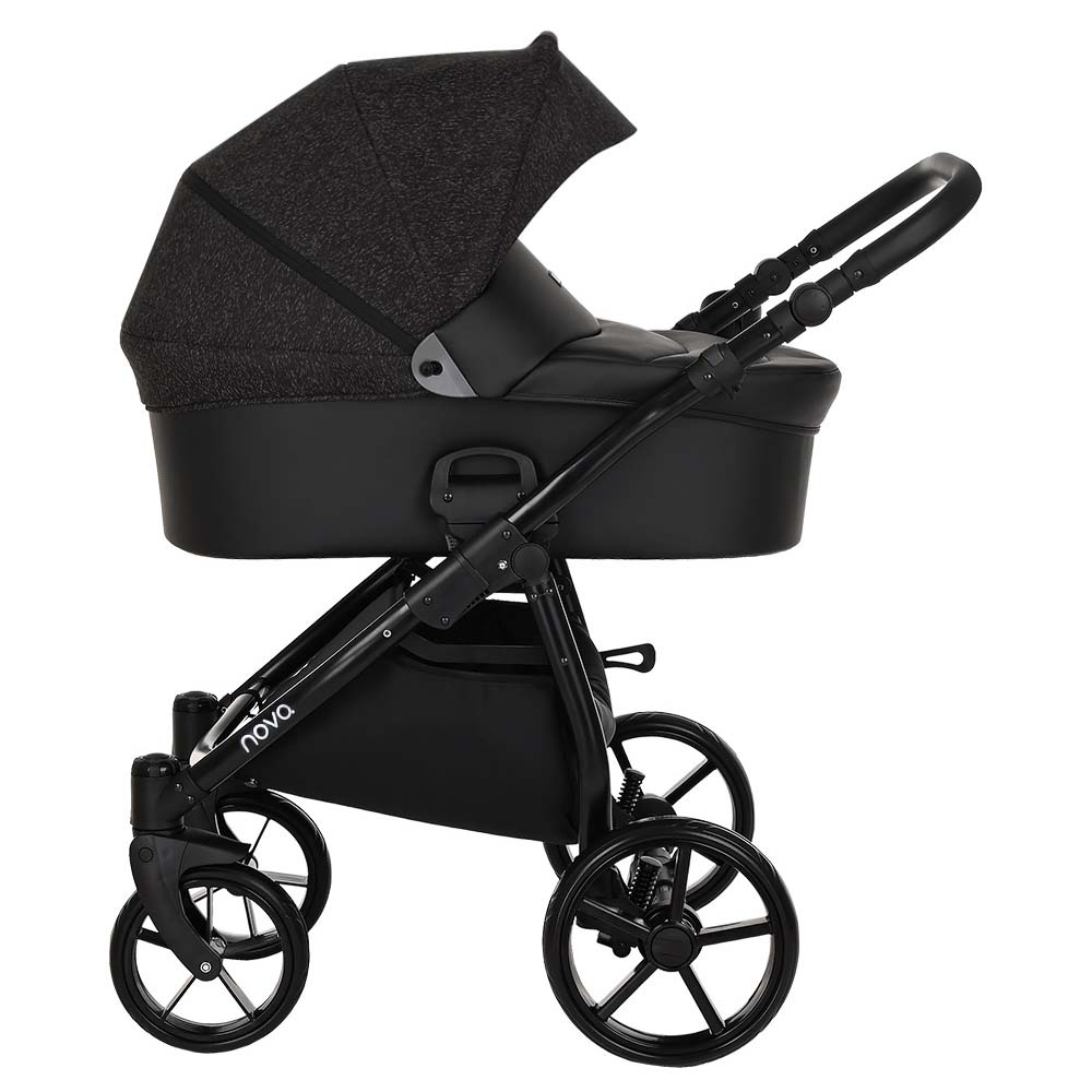 Коляска 2 в 1 Tutis Novo Reflective Black/Black Reflective Print