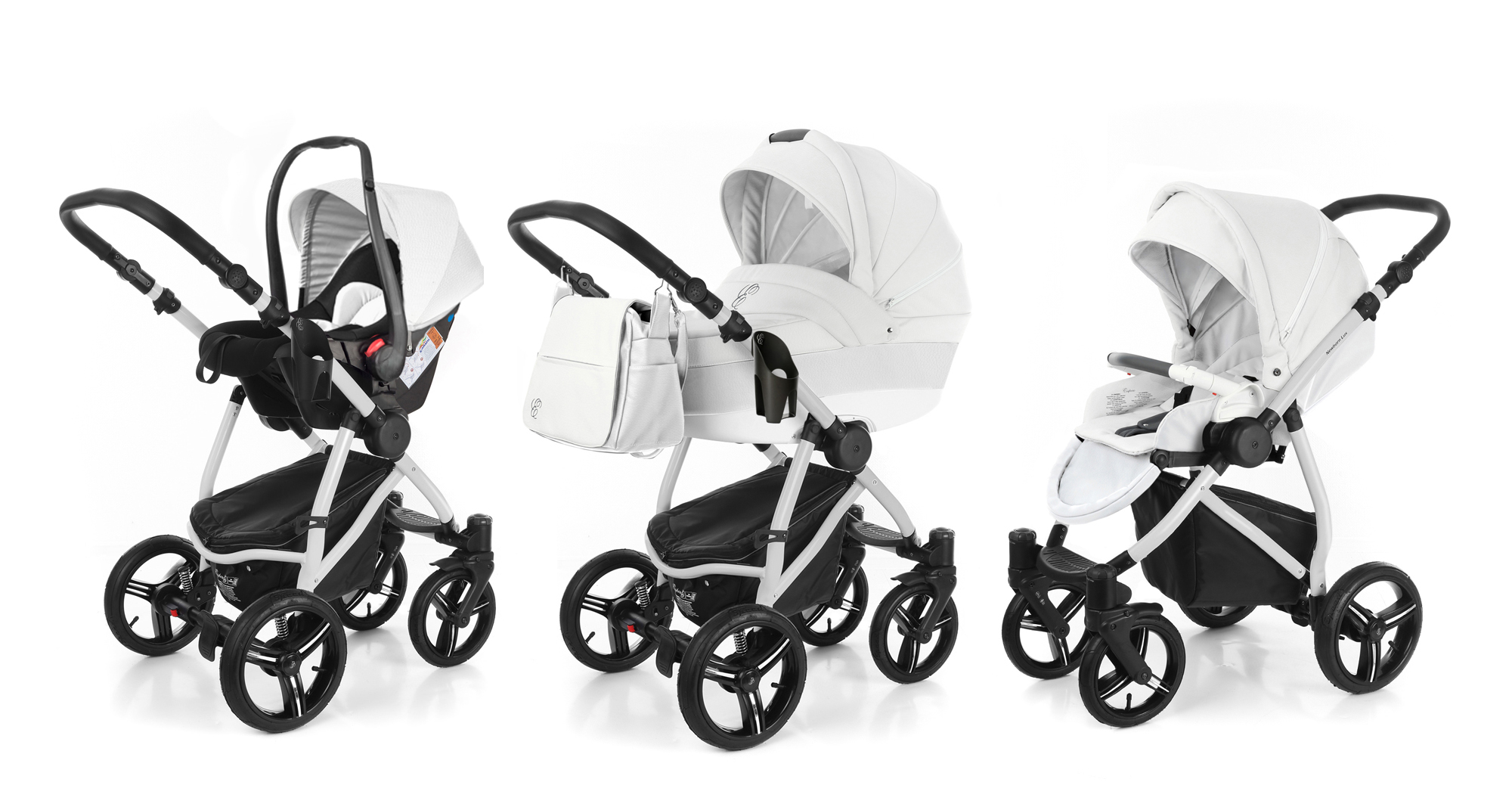 Коляска 3 в 1 Esspero Grand Newborn Lux (шасси Grey) Argtic leatherette
