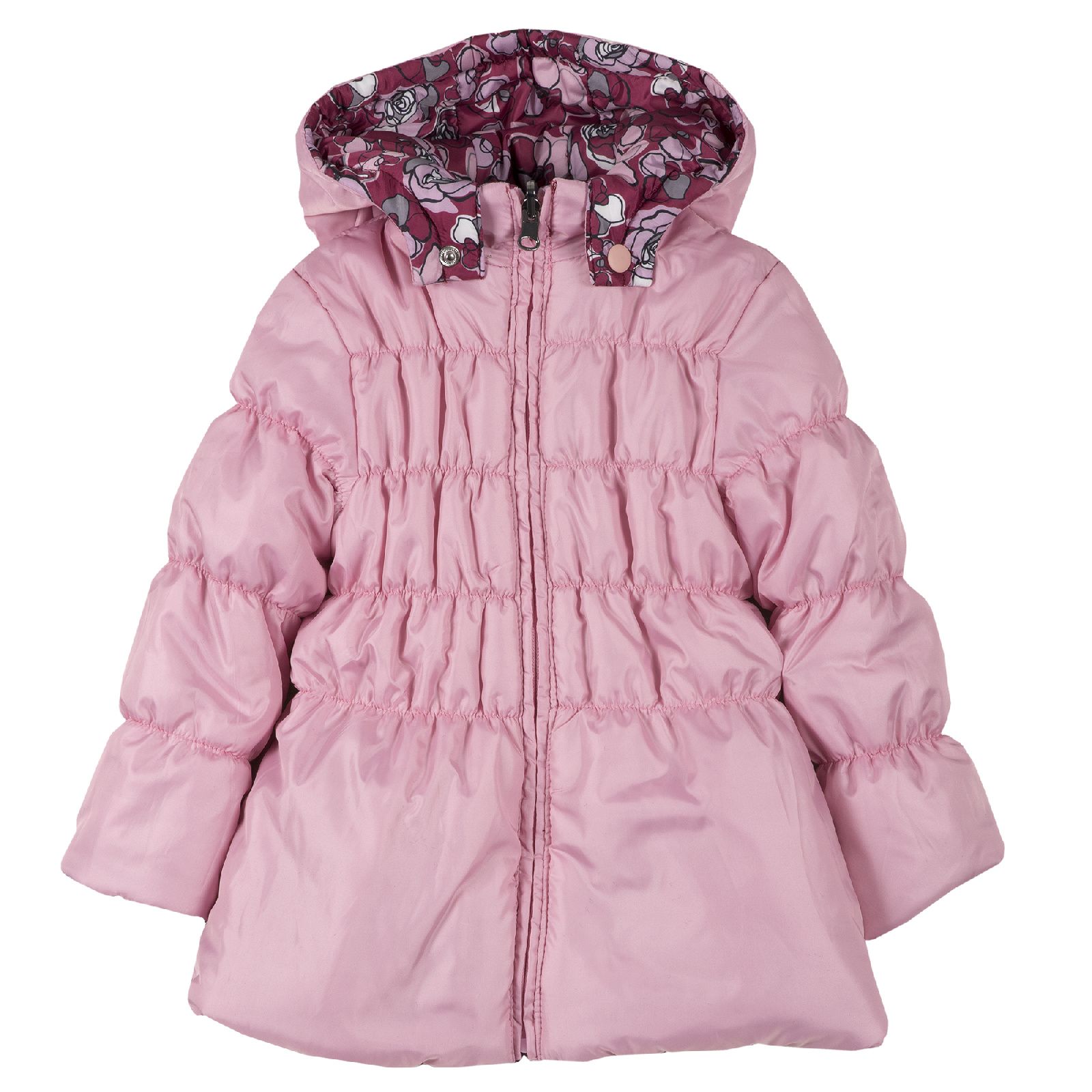 Куртка двухсторонняя Chicco для девочек, цвет розовый Розовый, р.128