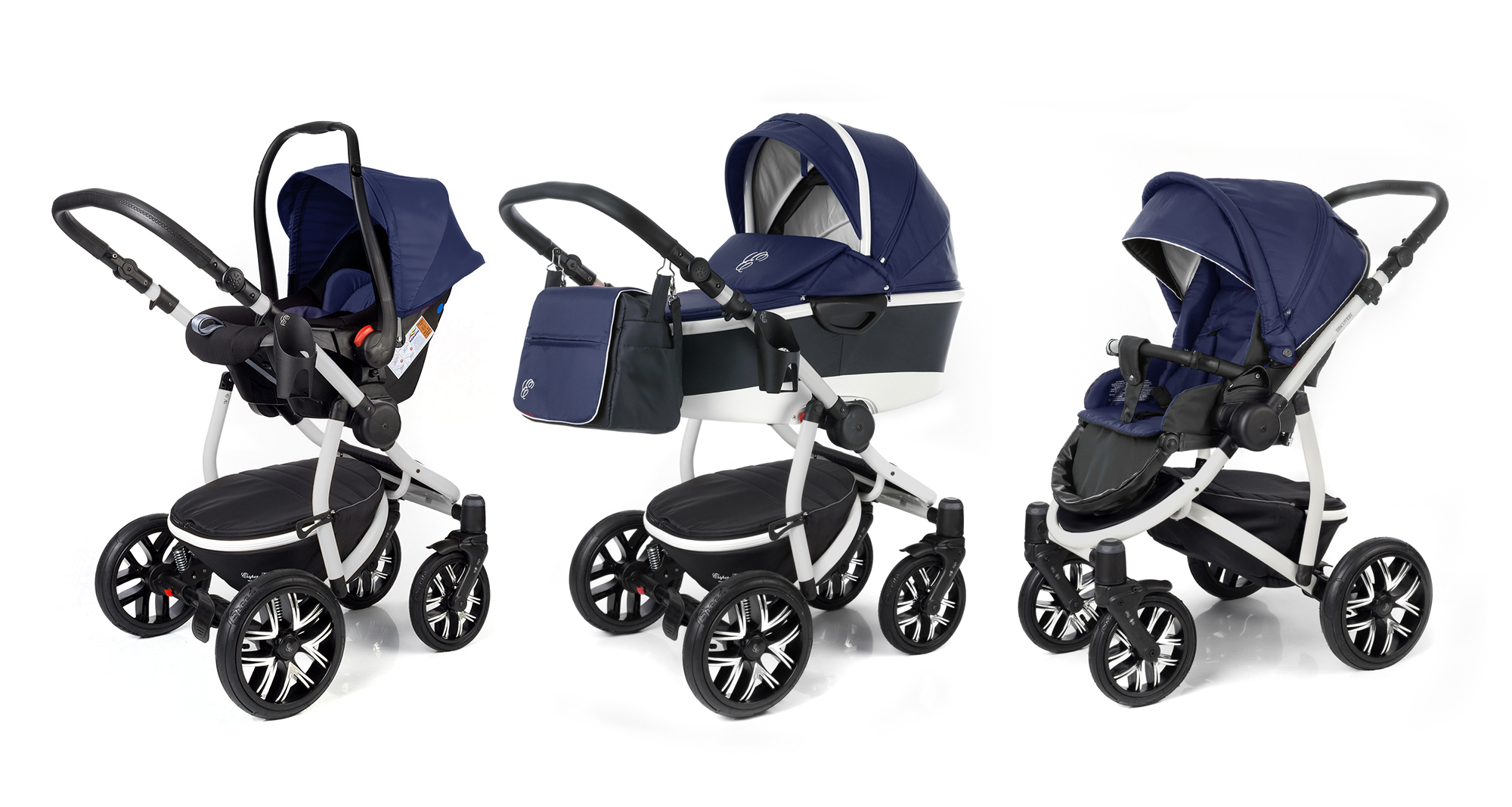 Коляска 3 в 1 Esspero Discovery Alu (шасси Grey) Navy