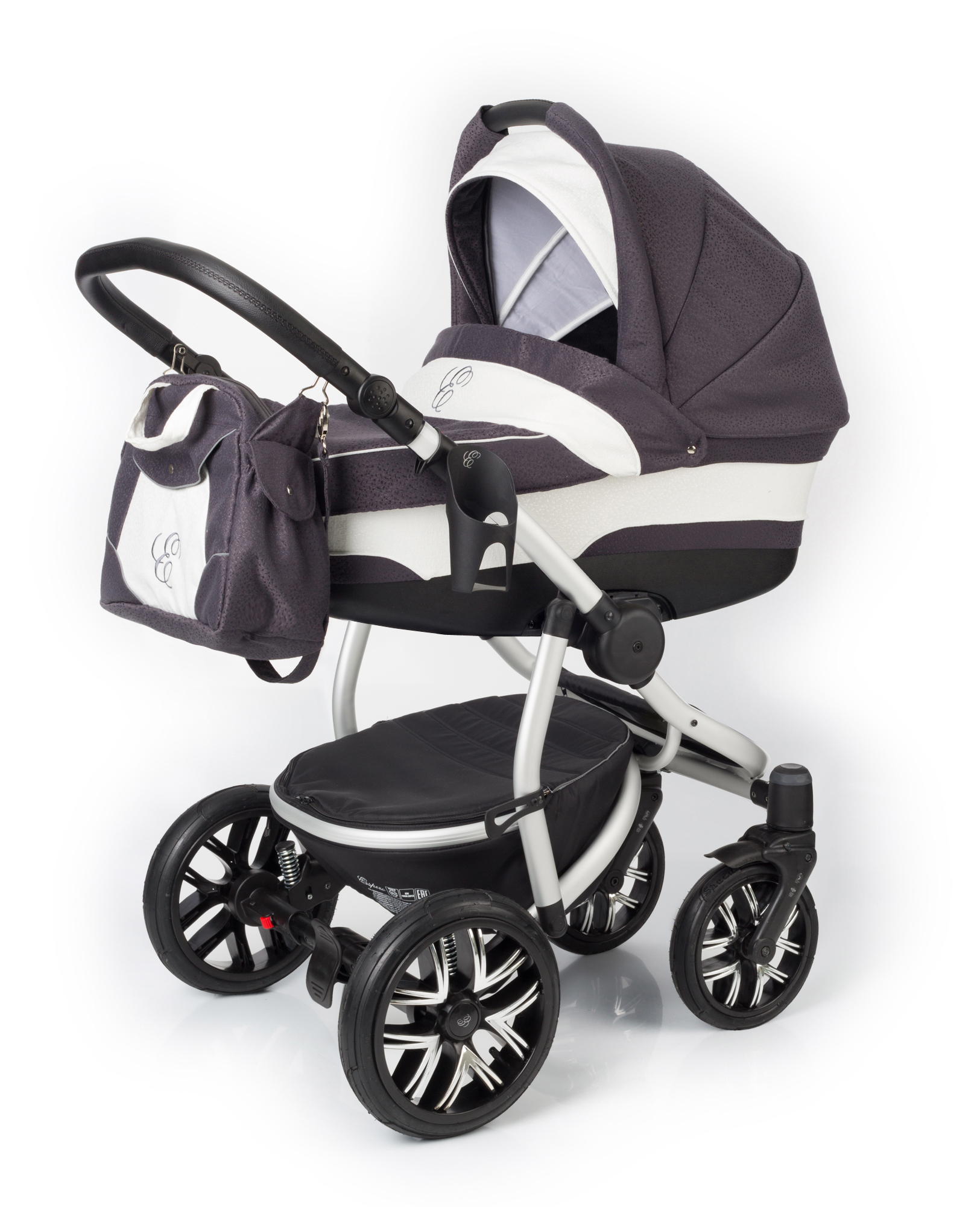 Коляска для новорожденных Esspero Discovery (шасси Grey) Grey Leves