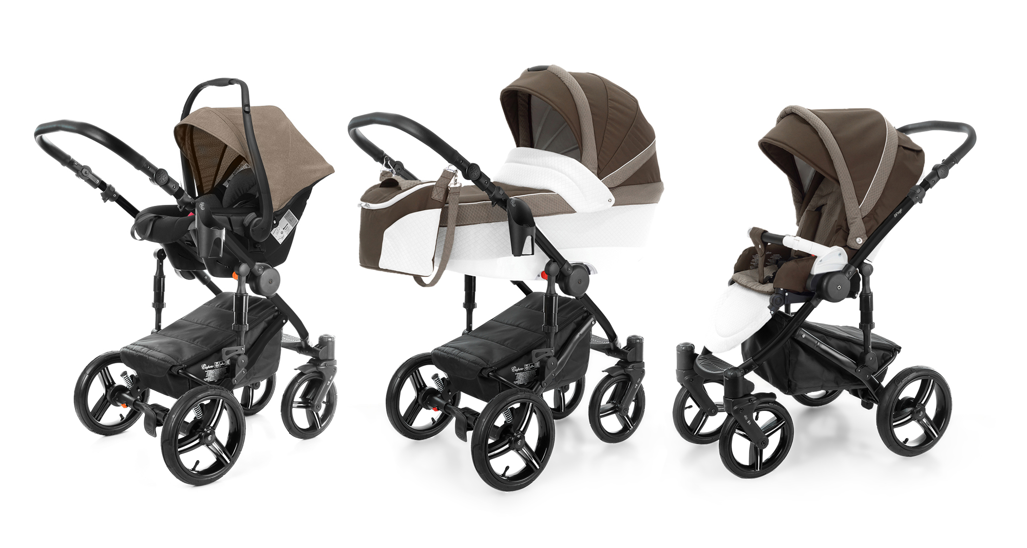 Коляска 3 в 1 Esspero Grand Magic (шасси Black) Royal Brown