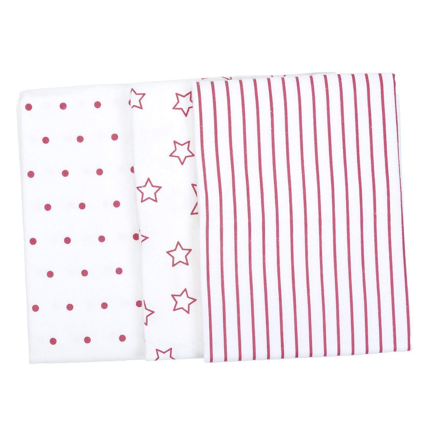 Салфетка Odenwalder 80x80 см Classic (3 шт.) 010039-1 Классик Звезды Pink 0320