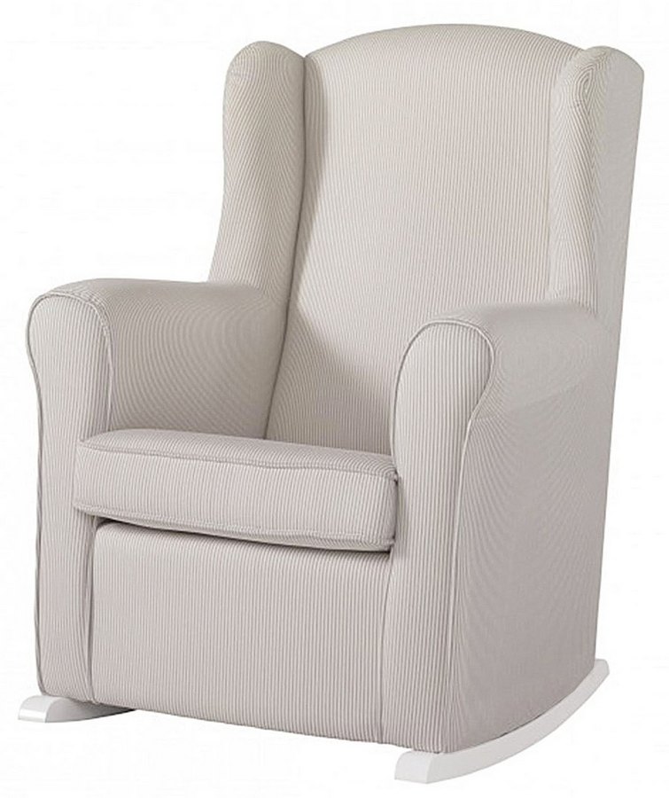 Кресло-качалка Micuna Wing/Nanny White/Stripes Beige