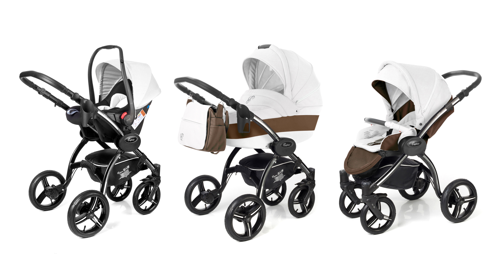Коляска 3 в 1 Esspero Grand I-Nova (шасси Black) Canella leatherette