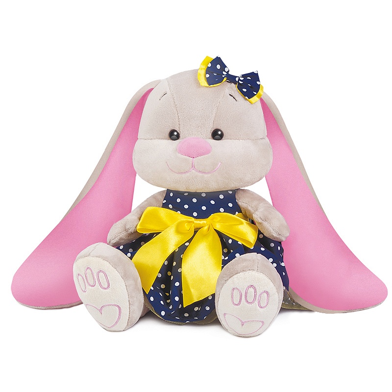 Мягкая игрушка Maxi Toys Зайка Jack&Lin (25 см) в Синем Платье