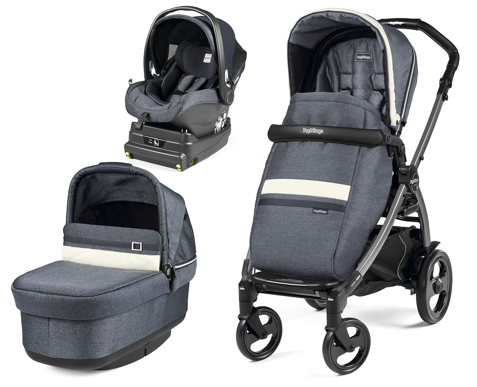 Коляска 3 в 1 Peg Perego Book 51 Pop-Up I-Size Modular Luxe Mirage