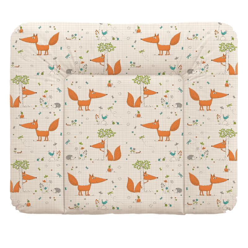 Пеленальный матрас мягкий Ceba Baby 70х85 Fox Ecru