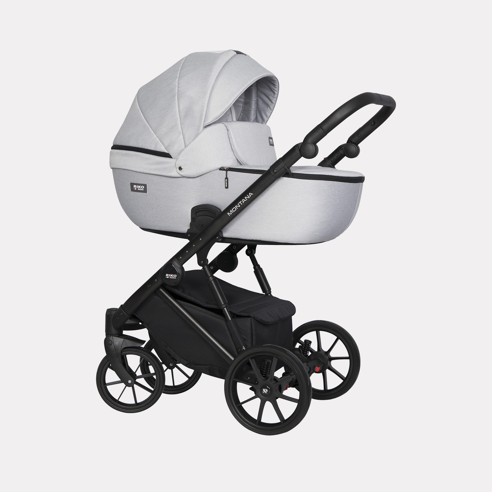 Коляска 2 в 1 RIKO BASIC MONTANA 03 серый