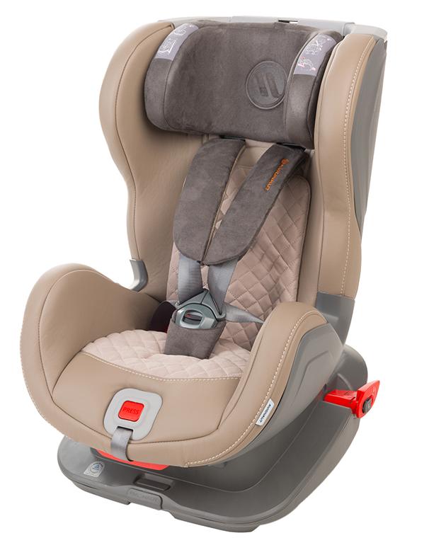 Автокресло Avionaut GLIDER ROYAL ISOFIX Бежево-Серый кожа