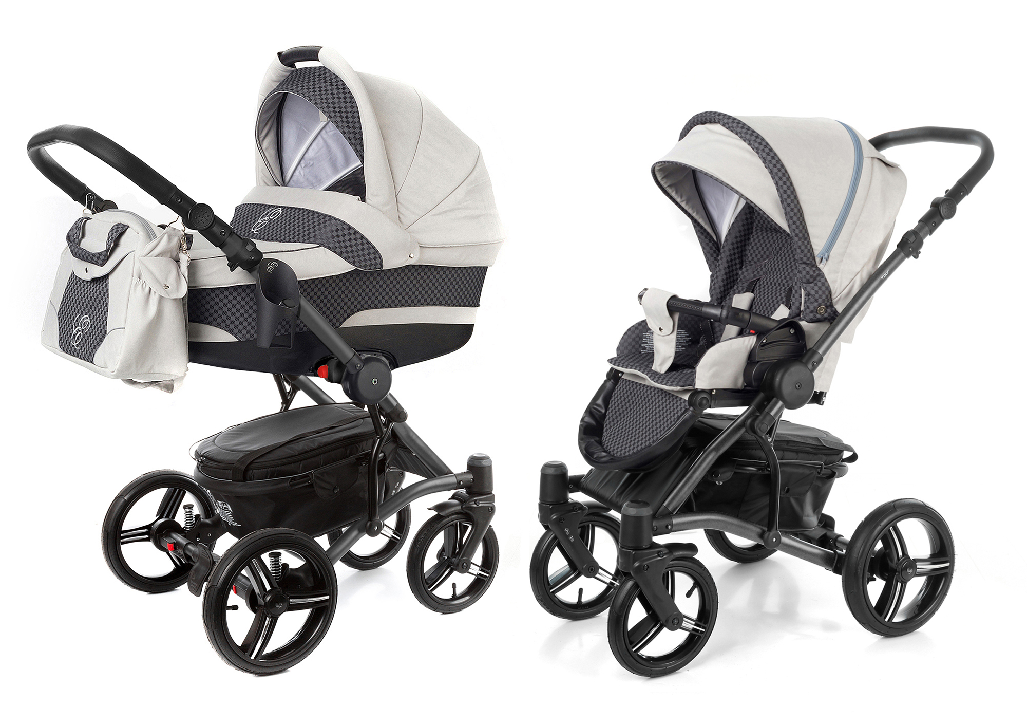 Коляска 2 в 1 Esspero Tour (шасси Graphite) Grey Carbon