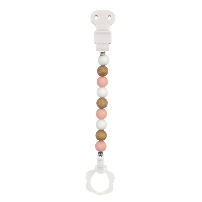Держатель для соски Nattou Pacifinder Lapidou wood-pink 879491
