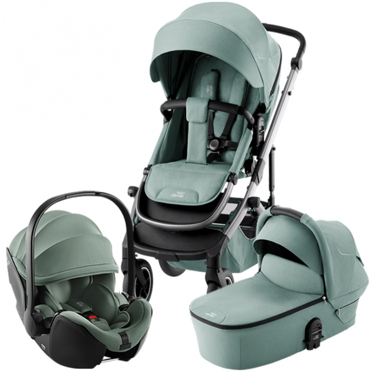 Коляска 3 в 1 Britax Römer Smile 5Z (автокресло BS PRO) Jade Green/Jade Green
