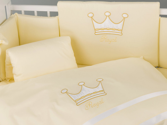 Комплект постельного белья Lepre Royal dream 6 предметов (125*65) 65 крем