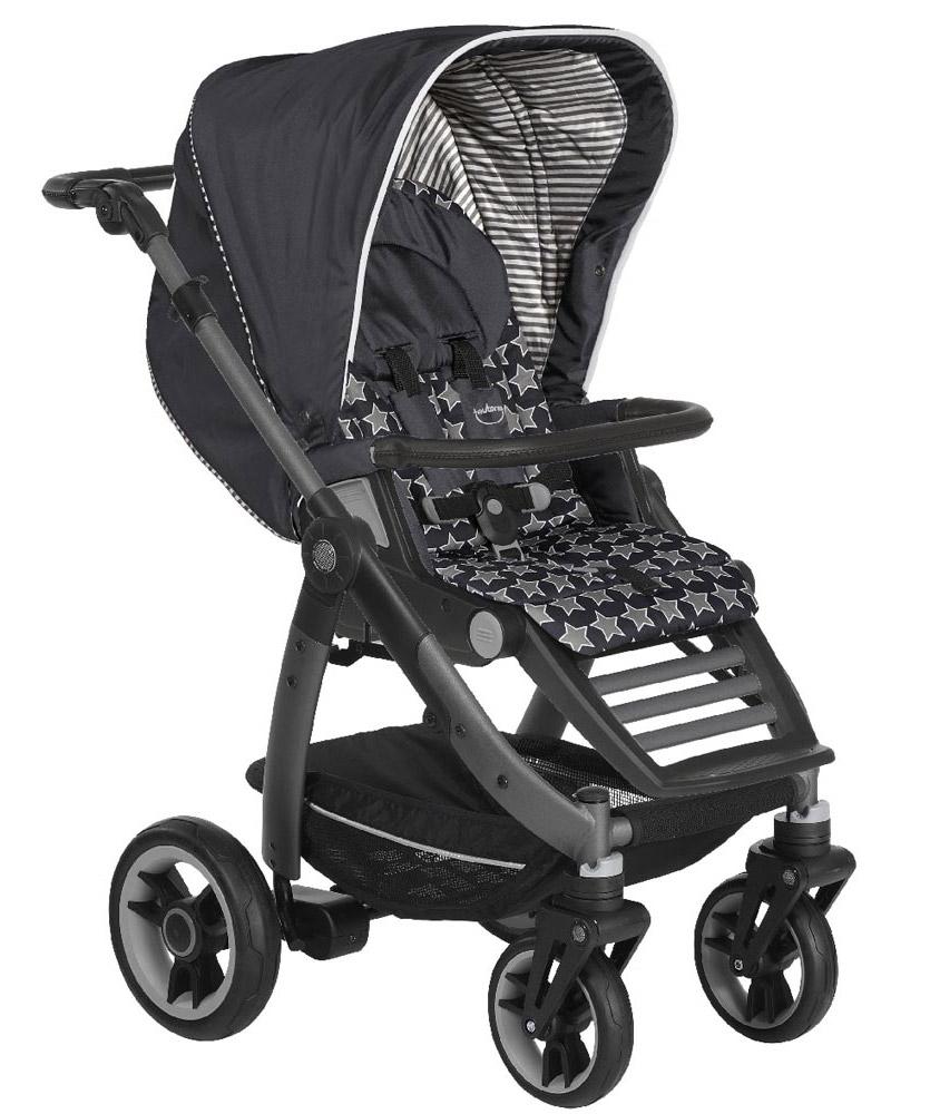 Прогулочная коляска Teutonia Cosmo V4 (шасси Graphite) 6165 Starlight