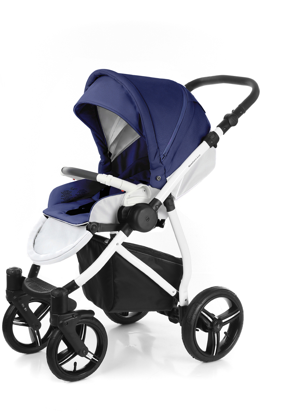 Прогулочная коляска Esspero Grand Newborn Lux (шасси White) Mar leatherette