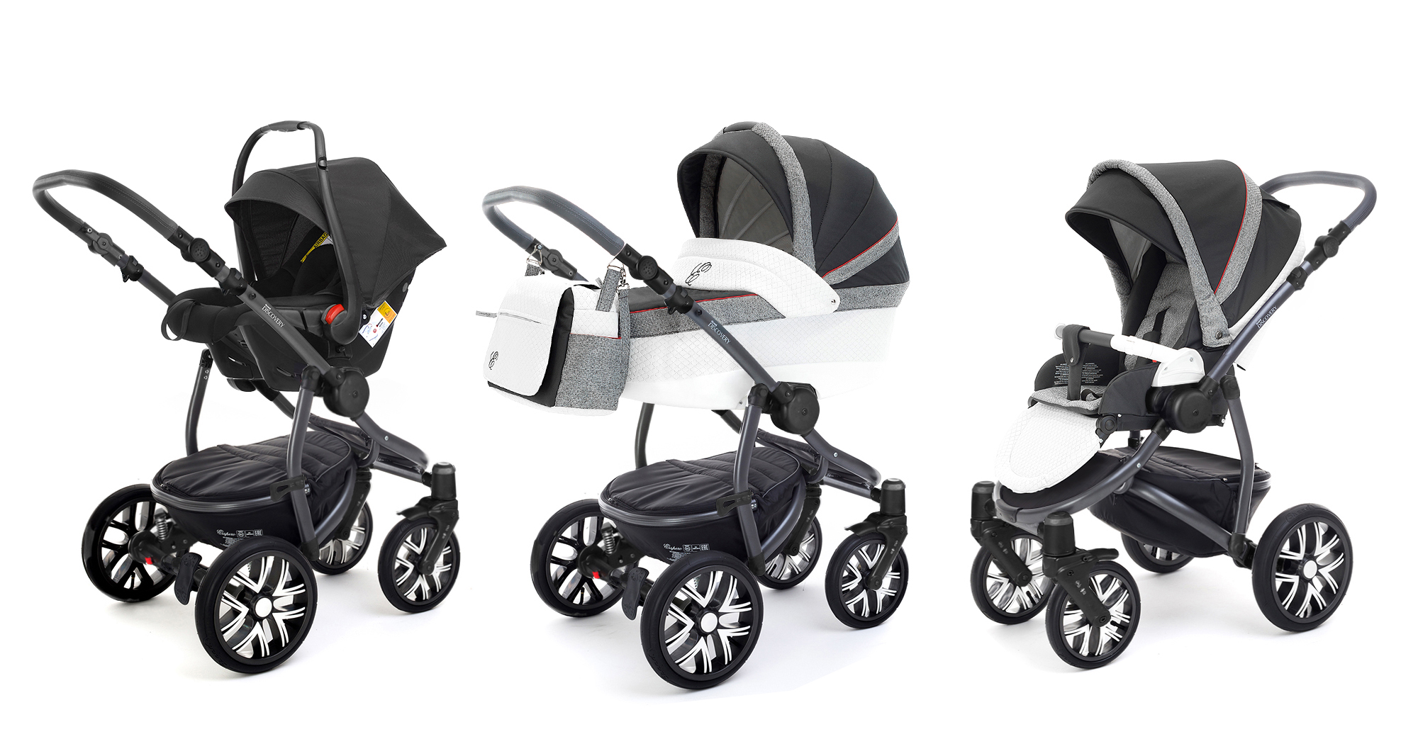 Коляска 3 в 1 Esspero Grand Discovery (шасси Graphite) Royal Grey