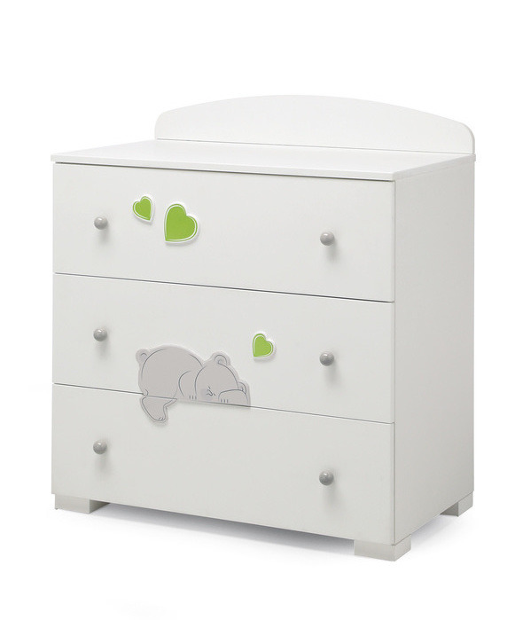 Тумба Erbesi Cucu White Green (белый-зелёный)