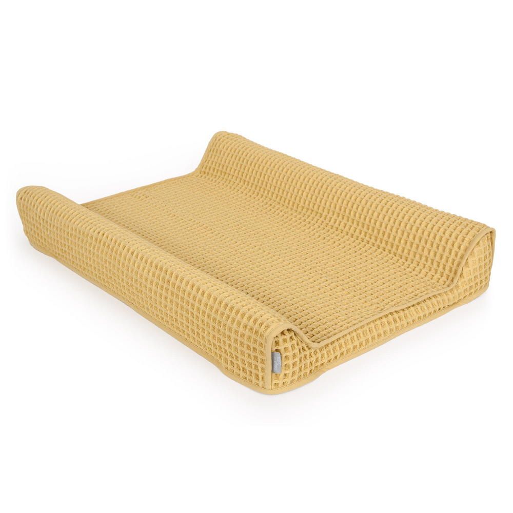 Простынь Ceba Baby 50x70 см на резинке на пеленальный матрасик вафельная Cream Gold W-820-303-171