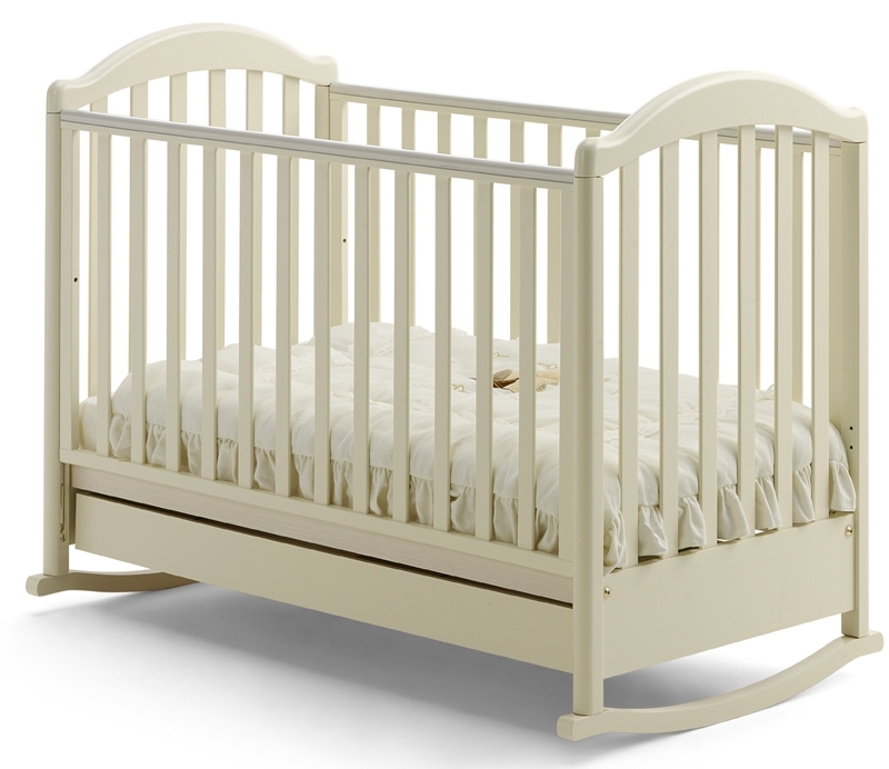 Детская кроватка-качалка Baby Italia Euro Слоновая кость (Avorio laccato)