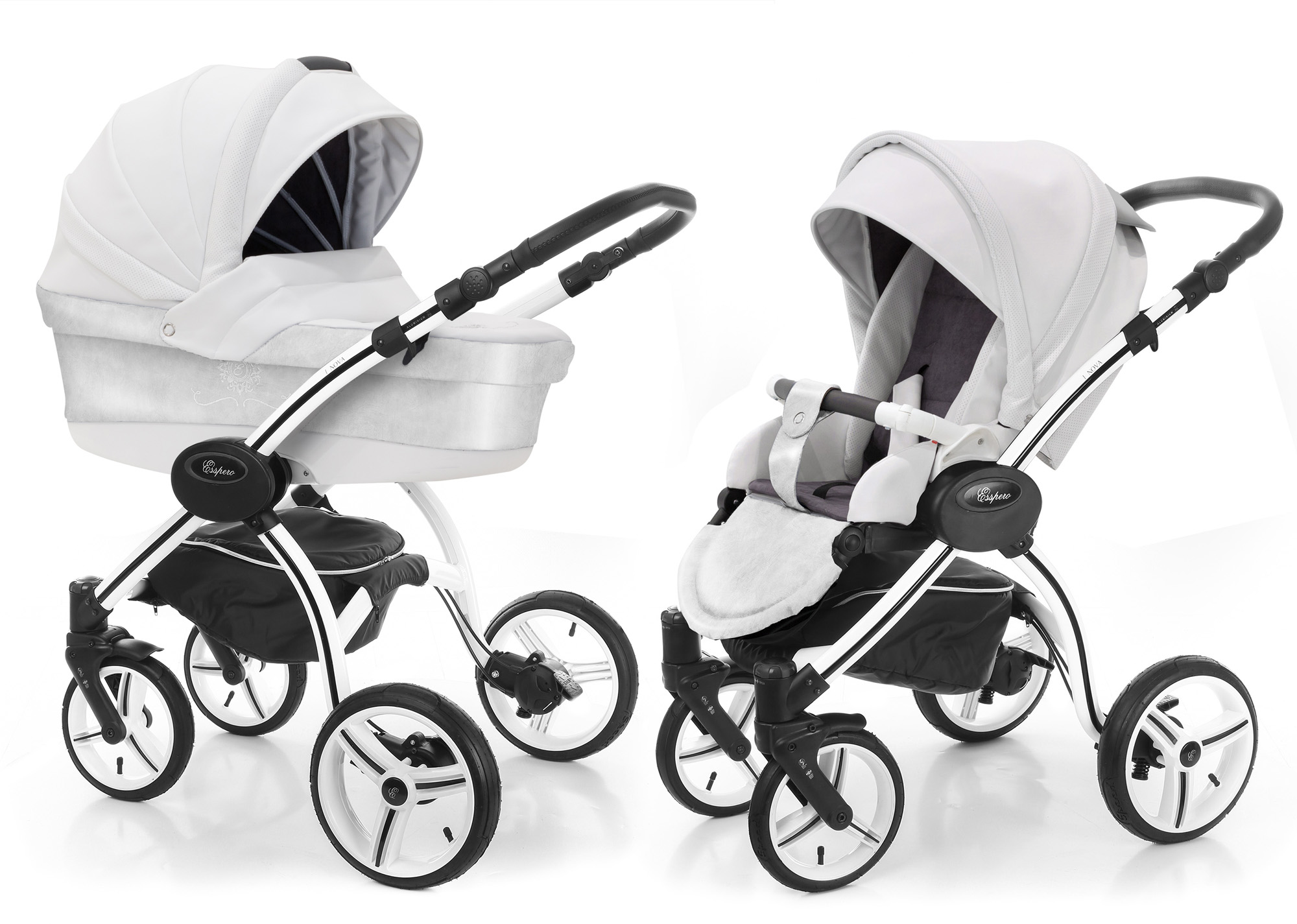 Коляска 2 в 1 Esspero LE Alesund (шасси I-Nova White) Silver